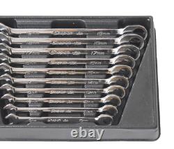 Snap-On Metric Flank Drive Plus Non-Reversible Ratcheting Combination Wrench Set