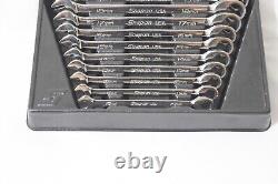 Snap-On Metric Flank Drive Plus Non-Reversible Ratcheting Combination Wrench Set