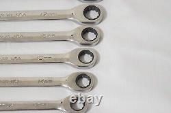 Snap-On Metric Flank Drive Plus Non-Reversible Ratcheting Combination Wrench Set