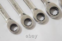 Snap-On Metric Flank Drive Plus Non-Reversible Ratcheting Combination Wrench Set
