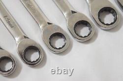 Snap-On Metric Flank Drive Plus Non-Reversible Ratcheting Combination Wrench Set