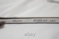 Snap-On Metric Flank Drive Plus Non-Reversible Ratcheting Combination Wrench Set