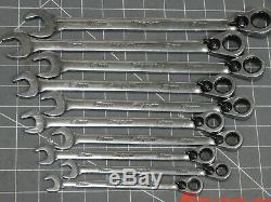 Snap On Metric Flank Drive Plus Ratcheting Wrench 10Pc Set 10MM 19MM SOEXRM710