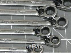 Snap On Metric Flank Drive Plus Ratcheting Wrench 10Pc Set 10MM 19MM SOEXRM710