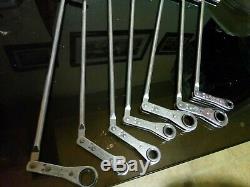 Snap-On SAE 12 Point T-handle Ratcheting Box Wrench Set 1/4- 9/16 (7 Pcs.)