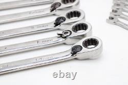 Snap-On SOEXRM712 8-19mm 12pc 12pt Reversing Flank Drive Ratcheting Wrench Set