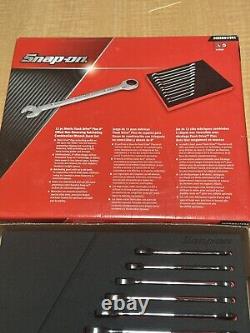 Snap-On SOXRM01FBRA 11 Pc Metric Ratcheting Combination Wrench 6-16mm In Foam