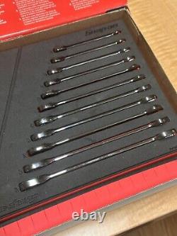 Snap-On SOXRM01FBRA 11 Pc Metric Ratcheting Combination Wrench 6-16mm In Foam