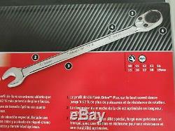 Snap-On SOXRRM710 10 pc Metric Reversible Ratcheting Combination Wrench Set