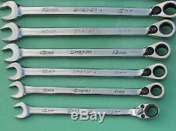 Snap On Soexrm710 Metric Ratcheting Wrench Set 10mm 19mm Soxrrm10 Soexrm19