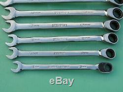 Snap On Soexrm710 Metric Ratcheting Wrench Set 10mm 19mm Soxrrm10 Soexrm19