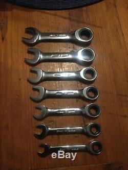 Snap On Stubby Metric Ratcheting Wrench Set