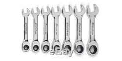 Snap On Stubby Ratchet Spanner Set 8-14mm OXIRM707