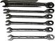 Snap-on Tools 6pc Sae Reversible Ratcheting Combo Wrench Set Soxrr12a/soxrr24a