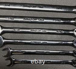 Snap-On Tools 6pc SAE Reversible Ratcheting Combo Wrench Set SOXRR12A/SOXRR24A