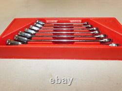 Snap On Tools 7pc Sae Reversible Ratcheting Wrench Set Pakty248 (eb103)