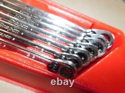 Snap On Tools 7pc Sae Reversible Ratcheting Wrench Set Pakty248 (eb103)