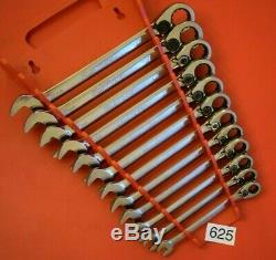 Snap On Tools Blue-Point 12pc Reversible Ratchet Spanner Set rrp £235 (625)