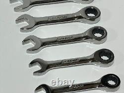 Snap-On Tools USA OXKRM707 7pc Metric Short Ratcheting Combination Wrench Set