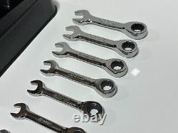 Snap-On Tools USA OXKRM707 7pc Metric Short Ratcheting Combination Wrench Set