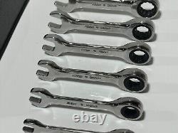 Snap-On Tools USA OXKRM707 7pc Metric Short Ratcheting Combination Wrench Set