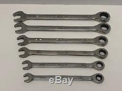 Snap-On USA Ratcheting Combo Wrench Set OEX (6Pc)