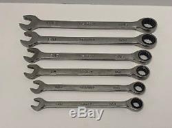 Snap-On USA Ratcheting Combo Wrench Set OEX (6Pc)
