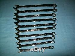 Snap-on 10 thru 19 mm 12-point box Combination Wrench Set OEXM710B Barely Used