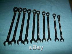 Snap-on 10 thru 19 mm 12-pt FLank Drive PLUS Ratchet Wrench SET SOEXRM710 ExC