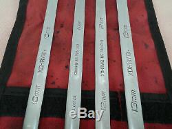 Snap-on 4pc 12-Point Metric Flank Combination Ratcheting Box Wrench Set XDHRM604