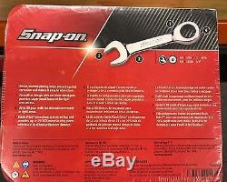 Snap on 7 piece stubby ratcheting combination wrench set Imperial