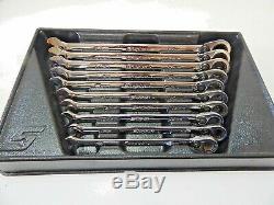 Snap-on Srxrm710 Speed Open End Ratcheting Box End Wrench Set 10mm-19mm