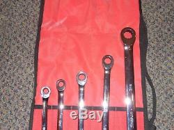 Snap-on Tools 5 Pc. Sae. High Performance Ratcheting Box Wrench Set Xdlr705