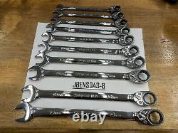 Snap-on Tools NEW 10pc 10mm to 19mm Reversible Ratcheting Wrench Set SOXRRM710A