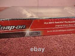 Snap-on Tools NEW! 10pc 10mm to 19mm Reversible Ratcheting Wrench Set SOXRRM710A