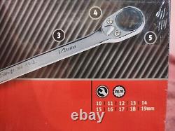 Snap-on Tools NEW! 10pc 10mm to 19mm Reversible Ratcheting Wrench Set SOXRRM710A