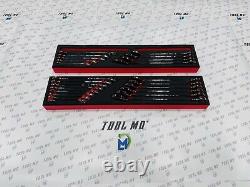 Snap-on Tools NEW 23pc Metric & SAE Reversible Ratcheting Combo Wrench Foam Set