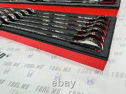 Snap-on Tools NEW 23pc Metric & SAE Reversible Ratcheting Combo Wrench Foam Set