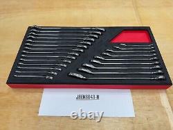 Snap-on Tools NEW 23pc Reversible Ratcheting Combo Wrench Foam Set SOXRRSET1BRA