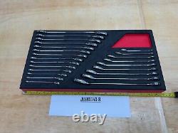 Snap-on Tools NEW 23pc Reversible Ratcheting Combo Wrench Foam Set SOXRRSET1BRA