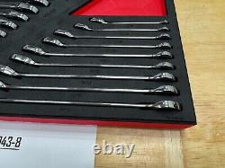 Snap-on Tools NEW 23pc Reversible Ratcheting Combo Wrench Foam Set SOXRRSET1BRA