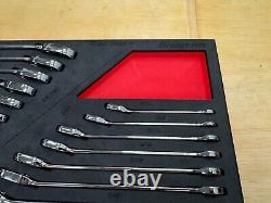 Snap-on Tools NEW 23pc Reversible Ratcheting Combo Wrench Foam Set SOXRRSET1BRA