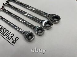 Snap-on Tools NEW 4pc METRIC Non-Reverse Ratcheting Combo Wrench Set SOXRM704A