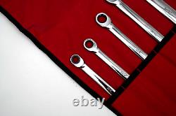 Snap-on Tools NEW 5-Piece 0° 12-Point SAE Ratcheting Box Wrench Set XDLR705