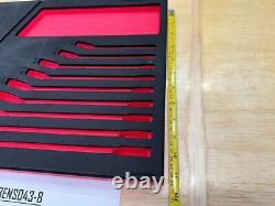 Snap-on Tools NEW FOAM ORGANIZER for 9pc SAE Ratcheting Wrench Set FMWR06BR