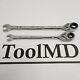 Snap-on Tools New Reversible Flank Drive Plus Ratcheting Wrench Set Soxrr702a