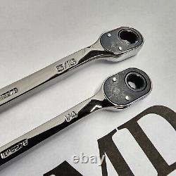 Snap-on Tools NEW Reversible Flank Drive Plus Ratcheting Wrench Set SOXRR702A