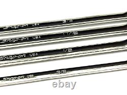 Snap on Tools NEW XFR704 4pc SAE 12-pt Double Flex Ratcheting Box Wrench Set USA