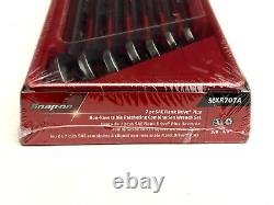 Snap on Tools New 7pc SAE 0° Non-Reversing Ratcheting Combo Wrench Set SOXR707A