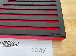 Snap-on Tools RED FOAM ORGANIZER for 8pc SAE Non-Reversing Ratcheting Wrench Set